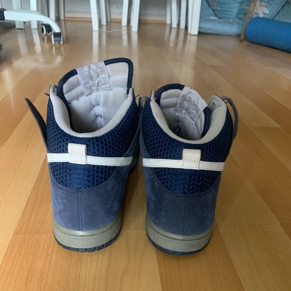 Size 10.5 - Nike Dunk High Navy Blue - 317982-401 - Picture 2 of 5